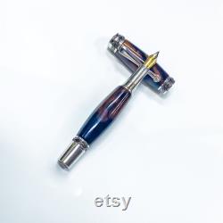Gentlemen s Fountain Pen Macassar Ebony Luxury Pen Handmade Wooden Pen Personalized Gift Retirement Gift