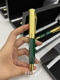 Genuine Malachite art Fountain pen of excellent quality