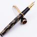 Golden Lily Flower Fountain Pen Sterling Silver Cap Handmade in Italy