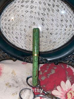 Green Trademark Conklin Fountain Pen 1925c.