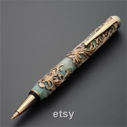 Hand Engraved Fountain Pen Vintage Fountain Pen Teacher's Day Gift Wooden Fountain Pen Exquisite style