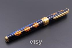 Handcrafted Fountain Pen Florence Art Fleur De Lis Made in Italy Floral pen for Her