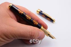 Handcrafted Fountain Pen Florence Art Fleur De Lis Made in Italy Floral pen for Her