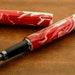 Handcrafted Red and White Gradient Pen Unique and Beautiful Writing Instrument
