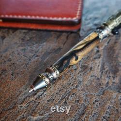 Handcrafted Steampunk Moon Ebony Writing Pen