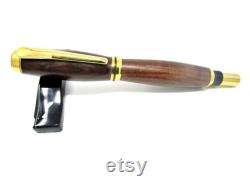 Handmade Baron Bolivian Rosewood Fountain Pen with 24Kt Gold Plating