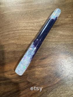 Handmade Colour Changing Purple to Teal 'Crown of Light' Fountain Pen