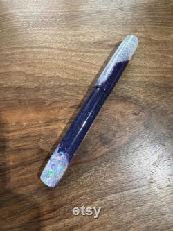 Handmade Colour Changing Purple to Teal 'Crown of Light' Fountain Pen