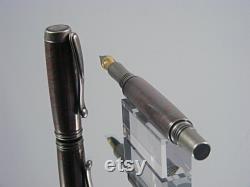 Handmade Fountain Pen, High End Pen in Antique Silver with M3 Metal