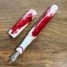 Handmade 'Red and White' Fountain Pen