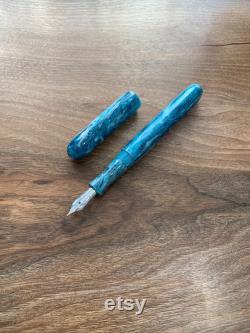 Handmade Silver Lake Diamondcast Fountain Pen