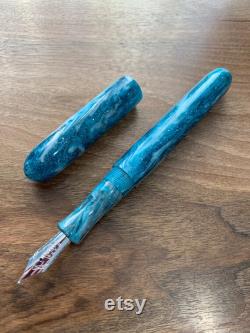 Handmade Silver Lake Diamondcast Fountain Pen
