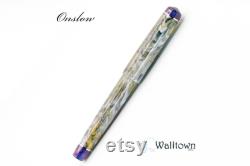 Hidden Gems(2) with Interstellar Dust Color Shifts Onslow Model 6 Jowo Handmade Fountain Pen