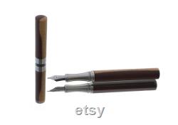 High-quality stainless steel filler with buck spring made of Makassar ebony