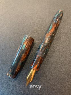 Iron Ore Large 8 Nib Artisan Fountain Pen Handmade Custom
