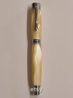 Ivory Mother of Pearl Fountain Pen free presentation box