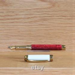 Ivory and Conway Red Stardust Fountain Pen