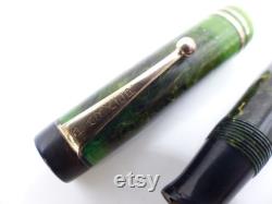 Jade Green Parker Duofold Streamlined Senior Fountain Pen restored