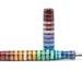Jewel Tone Stripe 4 Highworth Slim Loft Bespoke Fountain Pen JoWo or Bock 6 Nib, Gift Box