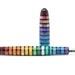 Jewel Tone Stripe 5 Winchester Loft Bespoke Fountain Pen JoWo or Bock 6 Nib, Gift Box