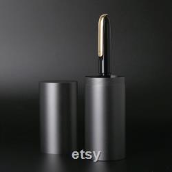 KACO Master 14K Gold Classic Elite Fountain Pen Alloy Case, Fine Nib Black Executive Pen, High-end Luxury Business Gift Pens