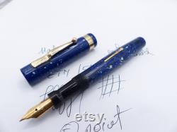 Lapis Blue Mabie Todd Swan Eternal 54 Fountain Pen restored