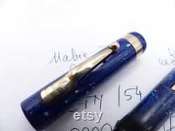 Lapis Blue Mabie Todd Swan Eternal 54 Fountain Pen restored