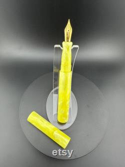 Lemon Chiffon Bespoke Fountain Pen and or Rollerball Combo