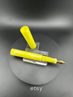 Lemon Chiffon Bespoke Fountain Pen and or Rollerball Combo