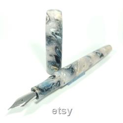 Lotus (Gray Blue) Faraday Model Custom Fountain Pen