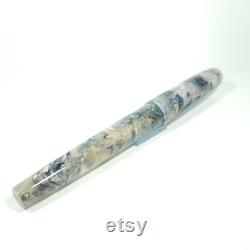 Lotus (Gray Blue) Faraday Model Custom Fountain Pen