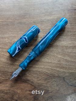 Luxury Handmade Omas Aqua De la Bologna Bespoke Fountain Pen.