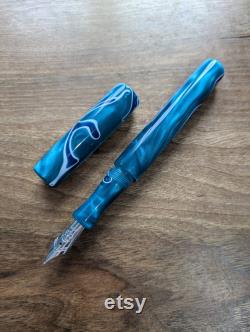 Luxury Handmade Omas Aqua De la Bologna Bespoke Fountain Pen.