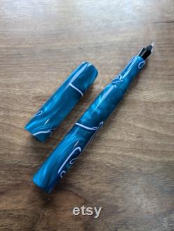 Luxury Handmade Omas Aqua De la Bologna Bespoke Fountain Pen.