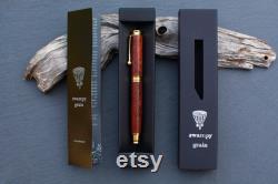 Luxury crafted Bloodwood fountain pen