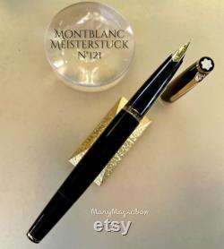MONTBLANC 121 Meisterstuck fountainpen Vintage 70'ties -butterfly gold nib F-Excellent writing condition