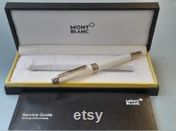 MONTBLANC 163 White Solitaire Classique Series Silver Meisterstuck Personalized Gifts