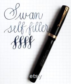 Mabie Todd Swan Self Filler Vintage Fountain Pen Flex