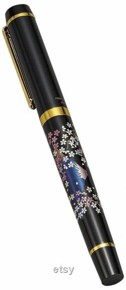 Maki-e Urushi Lacquer Makie Fountain Pen Yamanaka lacquerware Fuji Cherry Japan