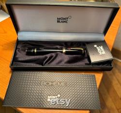 Mont Blanc Boheme fountain pen red stone. New in original box with booklet and replacements penna stilografica Boheme rossa Mont Blanc