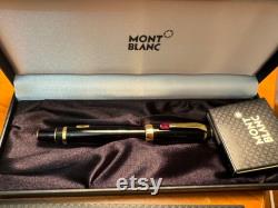Mont Blanc Boheme fountain pen red stone. New in original box with booklet and replacements penna stilografica Boheme rossa Mont Blanc