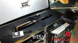 Mont Blanc Meisterstuck 144 Fountain Pen 4810 Cartridge Filler Function Boxed Refill Converter Ink Bottle Immaculate Condition