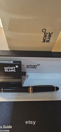 Mont Blanc Montblanc Meisterstuck Germany LeGrand Ultra gold Fountain Pen with ink and box with service guide comes with box of 8 cartridges