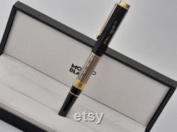 Mont Blanc Rollerball Ballpoint Fountain Pen Serial Number gold silver color gift