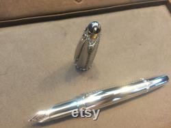 Mont Blanc Solid White Gold fountain pen with 48 Grade VVS diamonds the A380 Pen launched to