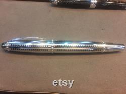 Mont Blanc Solid White Gold fountain pen with 48 Grade VVS diamonds the A380 Pen launched to