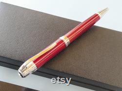 Mont blanc Metal Classic Roller Ball Pen Ballpoint Fountain Ink Pen Color Red