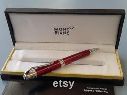 Mont blanc Metal Classic Roller Ball Pen Ballpoint Fountain Ink Pen Color Red