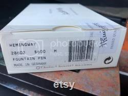 Montblanc Hemingway Fountain Pen FULL SET EXTRAS