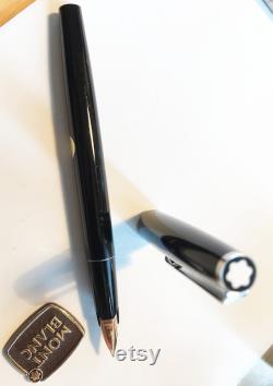 Montblanc Junior No.620 cartridge filler black, 585 gold spring, 1970, top condition